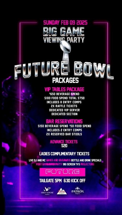 SUPER BOWL Viewing Party at FUTURE Toronto